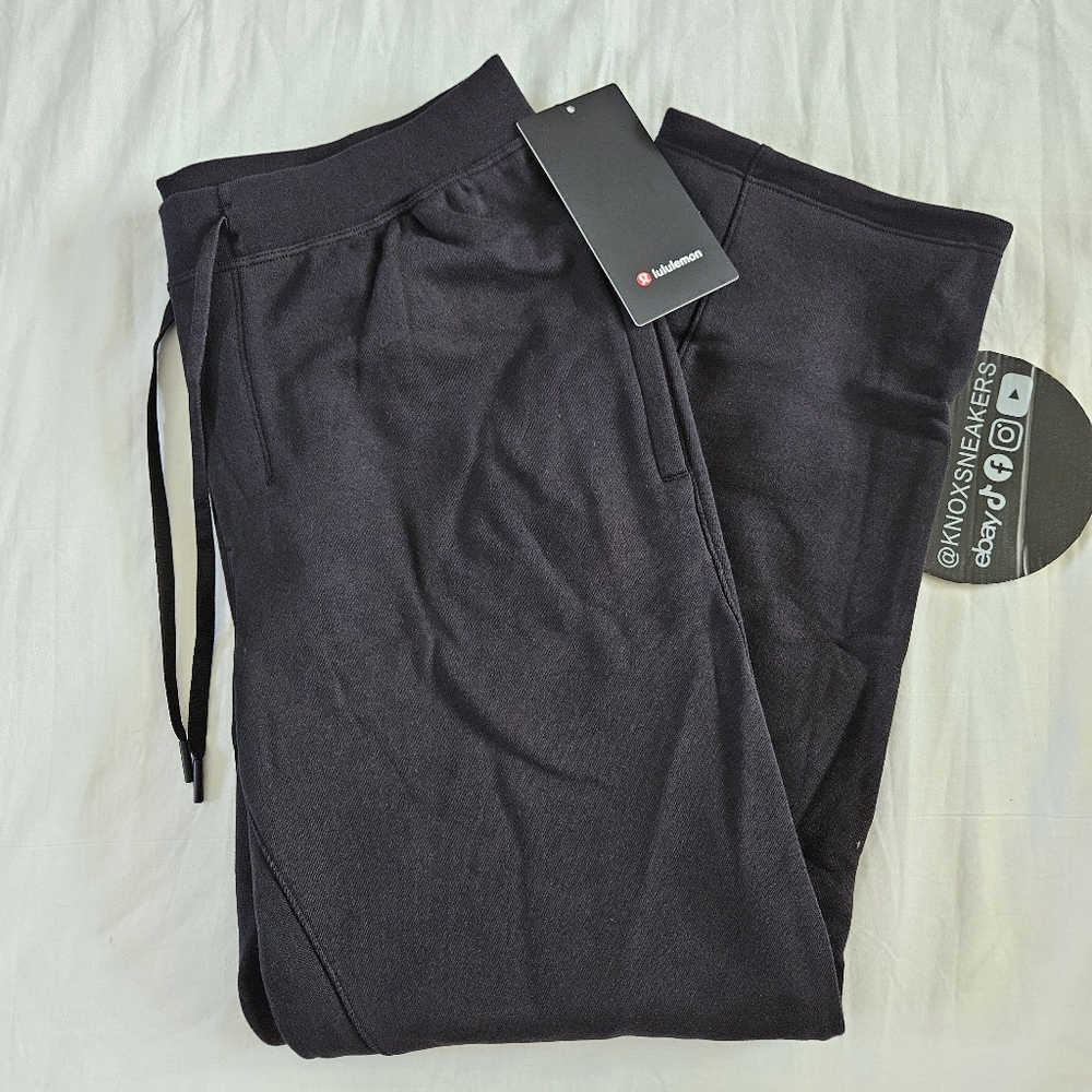Lululemon Relaxed Fit French Terry Jogger BLK Black Sweatpants Men's Size XLarge